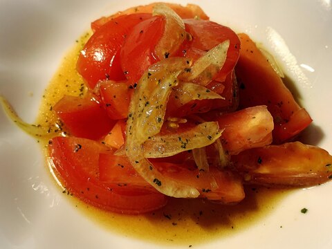 トマトの簡単カルパッチョ